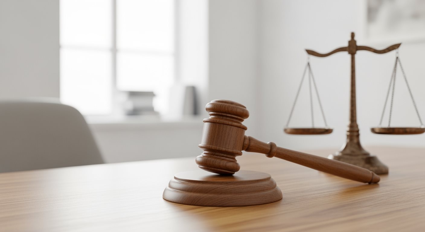 Kladivko ako symbol spravodlivosti a pokuty