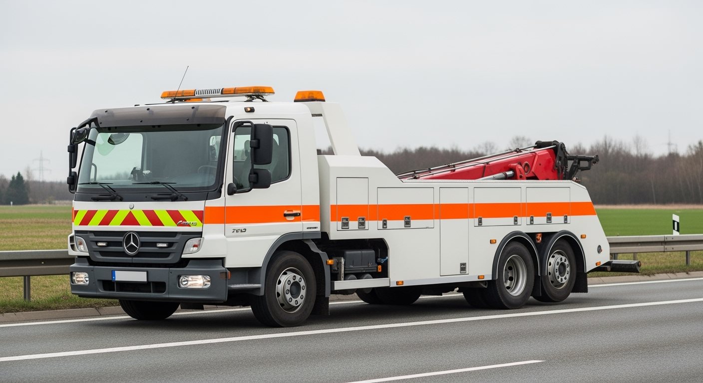 Vozidlo asistenčnej služby na diaľnici